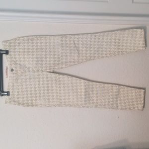 J Brand Olive Green & White Straight Leg Jeans. Size 30
